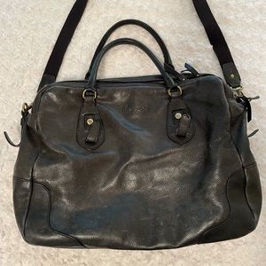 Margot Black Leather Travel / Tote bag